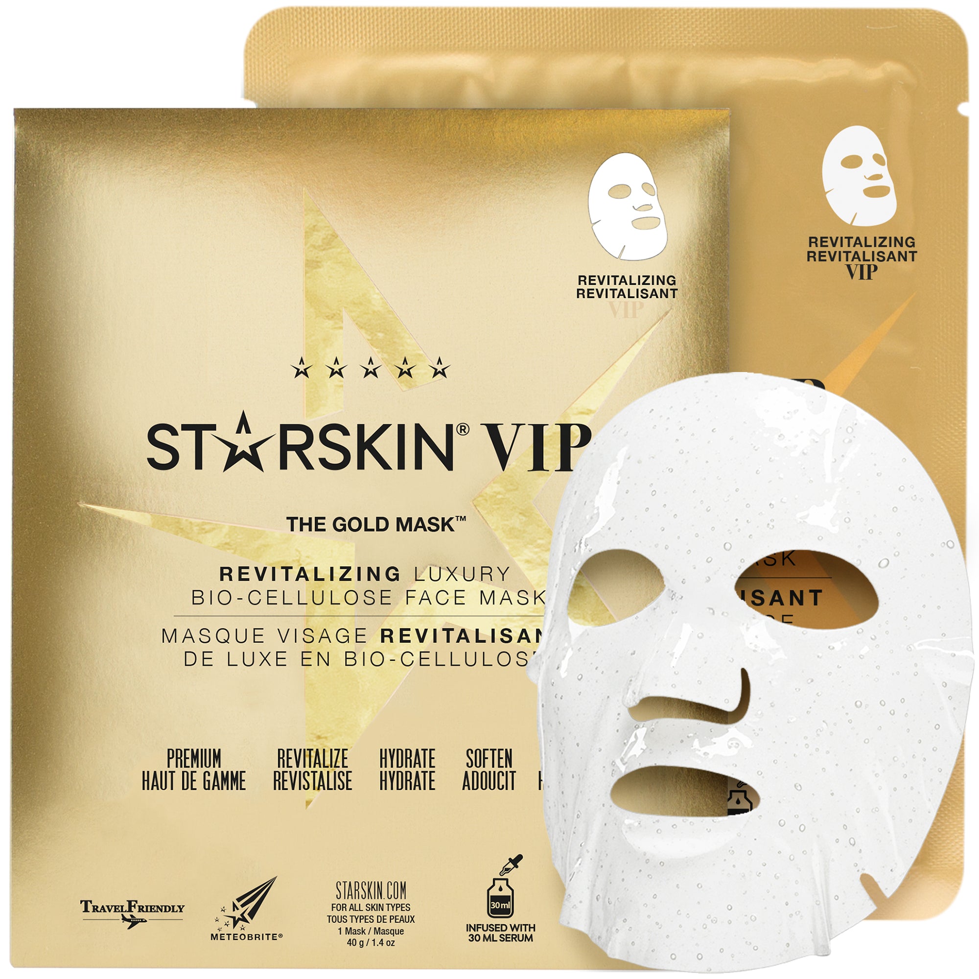 Bio-Cellulose Gold Mask | Revitalizing | VIP – STARSKIN