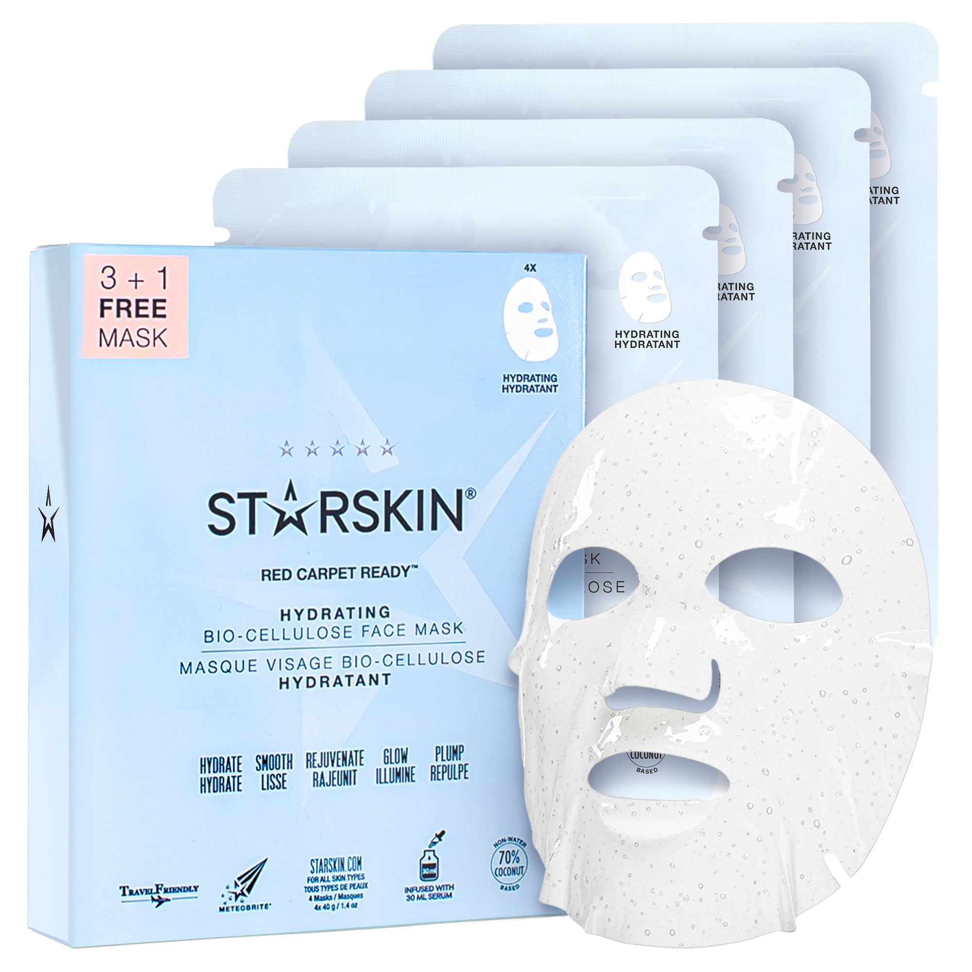 Bio-Cellulose Mask | Deeply Hydrating | 4 Pack – STARSKIN