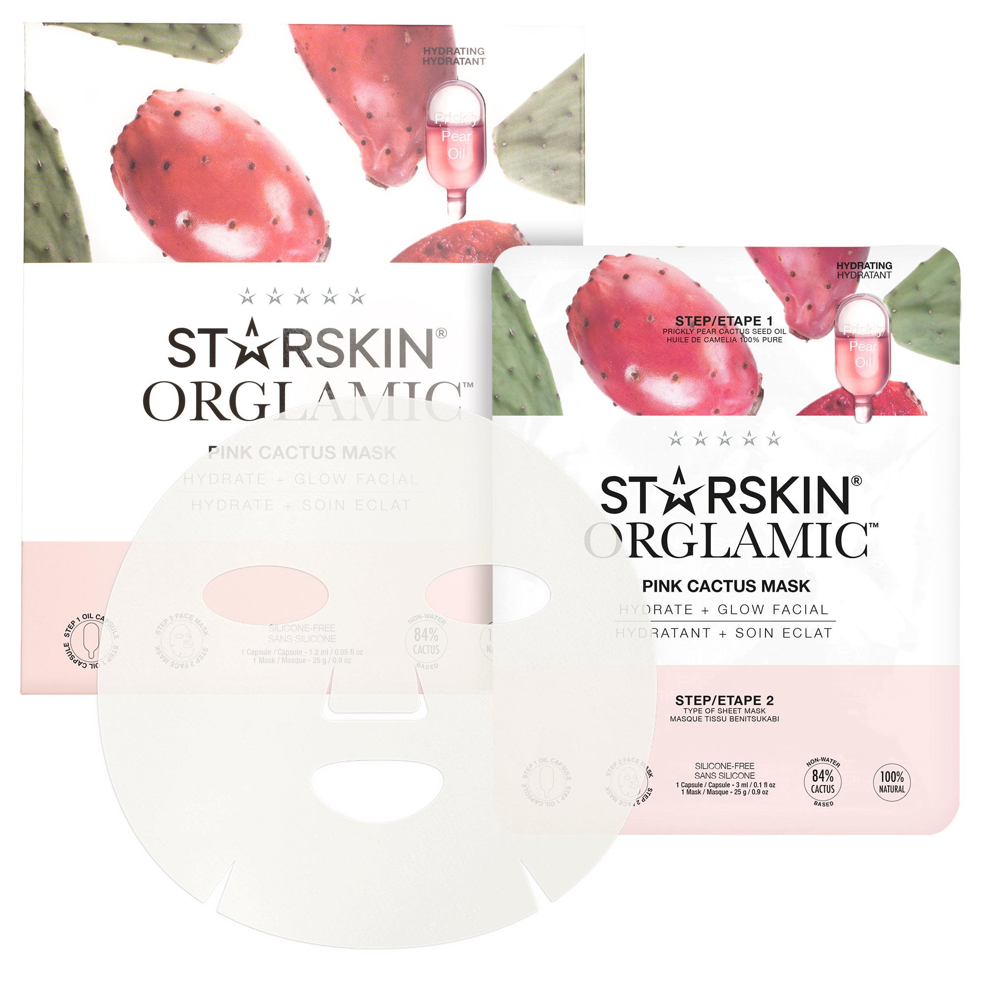 STARSKIN ORGLAMIC™ Pink Cactus Mask