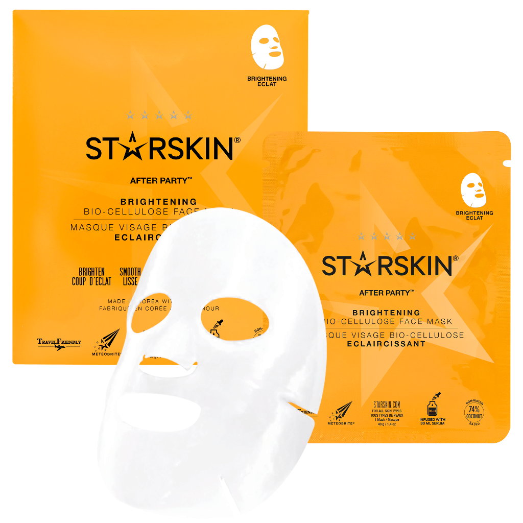 STARSKIN After Party Brightening Bio-Cellulose Second Skin Face Mask