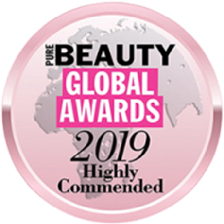 Pure Beauty Global Awards 2019 Highly Commended Badge