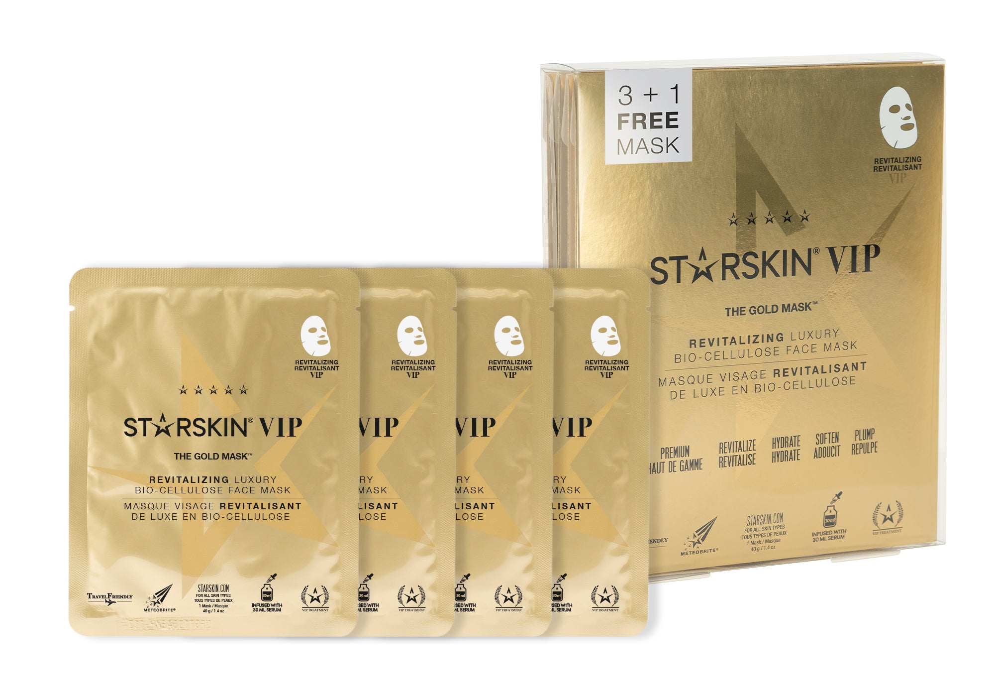 The gold mask sheet mask front side