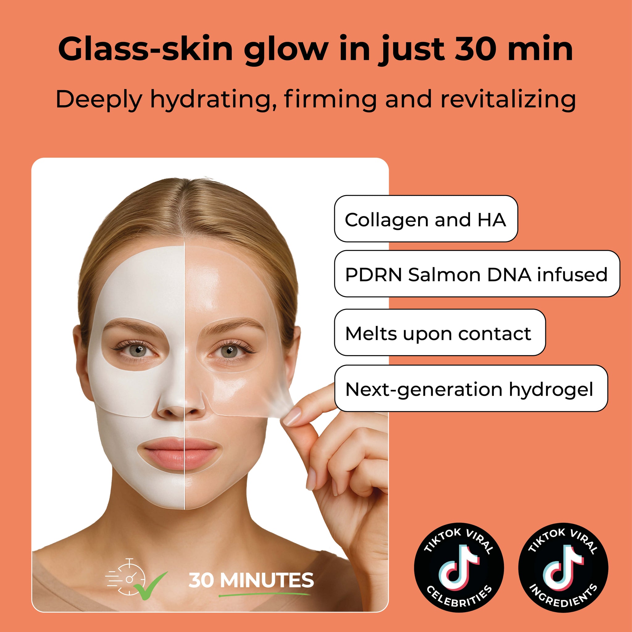 PDRN Face Masks | Glass-skin Collagen mask – STARSKIN
