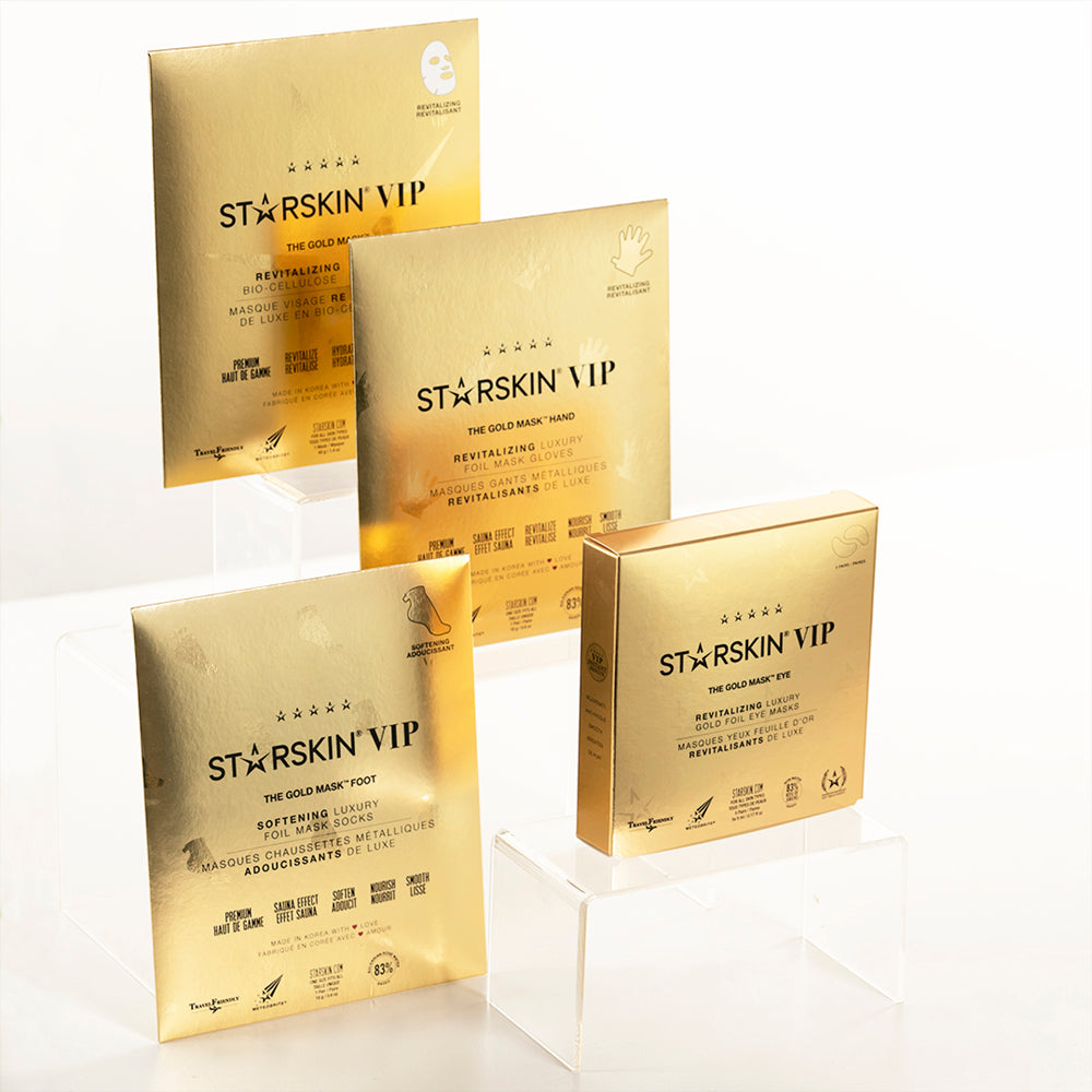 Starskin VIP The Gold Mask Face, Starskin VIP The Gold Mask Hand, Starskin VIP The Gold Mask Foot and Starskin VIP The Gold Mask Eye