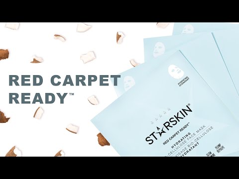 How to use video for STARSKIN Red Carpet Ready. How to apply a Coconut Bio-Cellulose mask. The mask is removed from its packaging and the two protective layers are removed. The mask is applied to a cleansed face. After 20 minutes the mask can be removed.